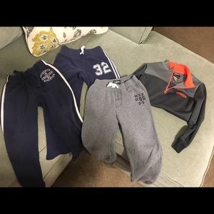 Lot of boys size 6 sweatpants/ sweatshirt.